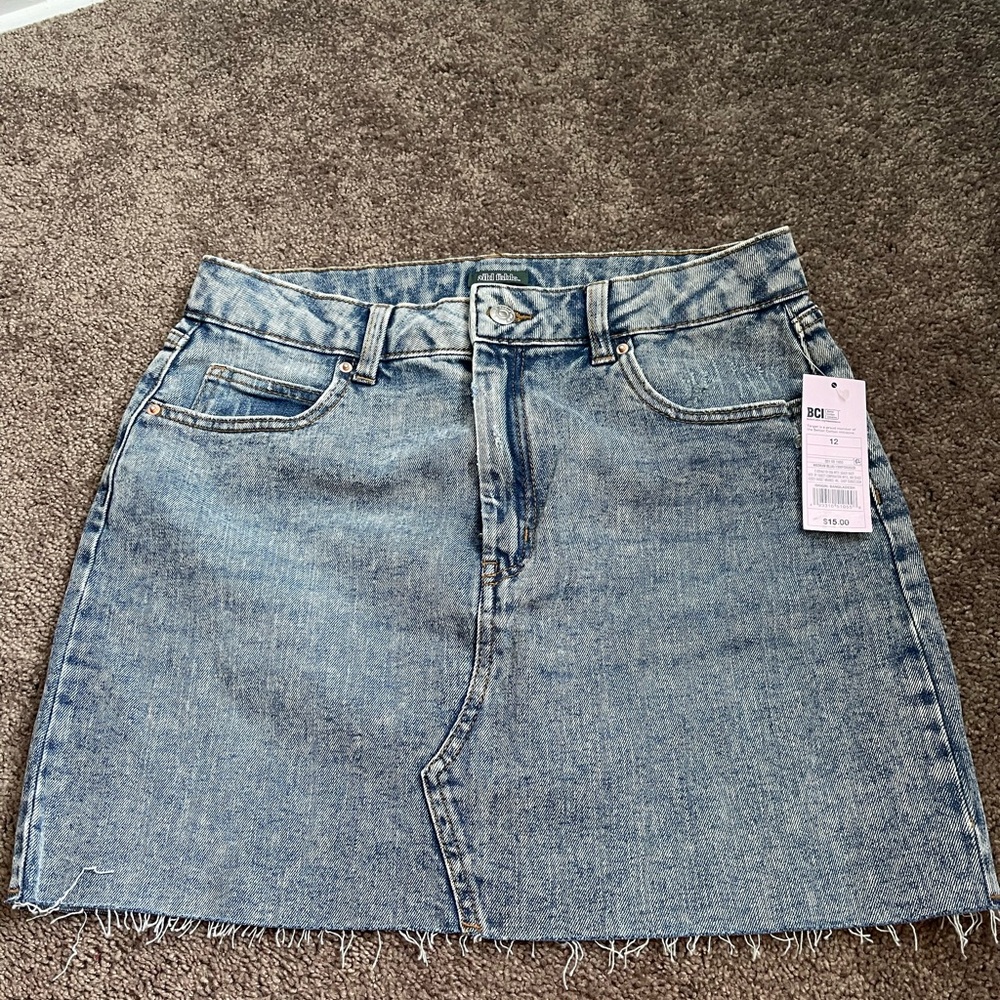 Wild Fable Blue A-Line Mini Skirt Casual